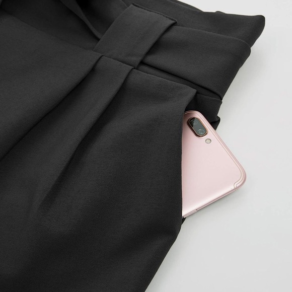 Grace Karin High Waist Black Pencil Pants with Bow-Knot Pockets for Work - Picture 4 of 8